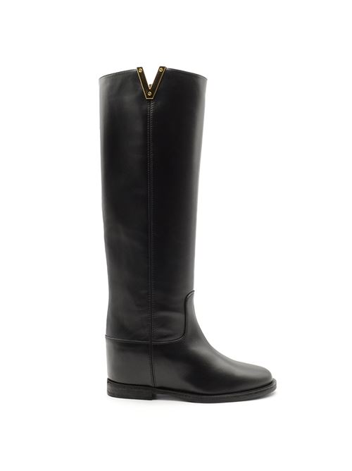 STIVALE TUBOLARE ZEPPA NERO VIA ROMA 15 | 2568PBLK ORO